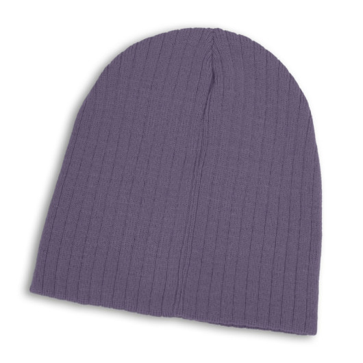 Mauve Linley Cable Knit Beanies